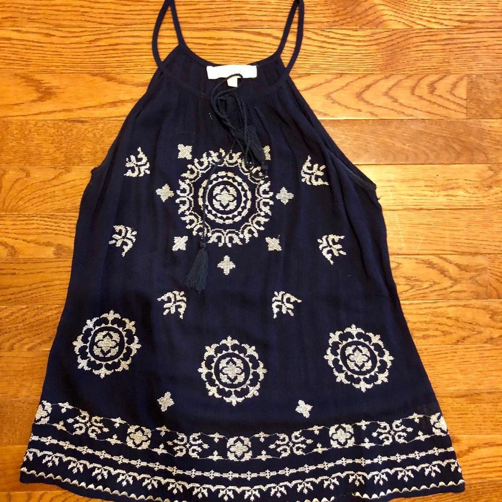 Embroidered tank!